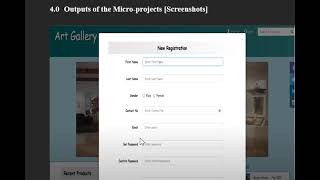 MICROPROJECT | Online Art Gallery System | WBJP| AY 2023-24