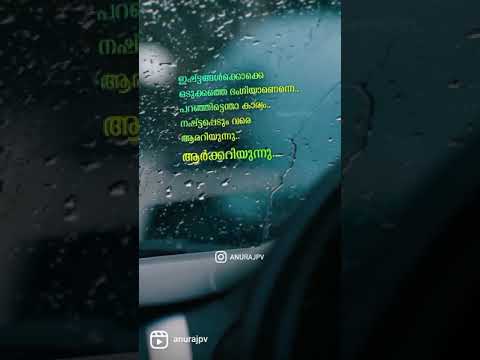 Love Malayalam Status Video | Anuraj Online | Whatsapp Status Video | Beauty of Love | Ownvoivlce