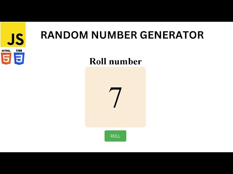 Simple Random Number Generator using HTML, CSS, and JavaScript | CodeWith Buddha
