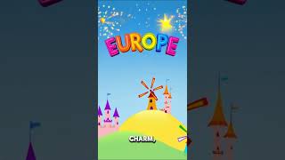 Sing & Learn About Europe! 🎶🏰 #youtubekids #kids #kidsshorts #songsforkids #happykids #nurseryrhymes