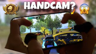 HARDEST PUBG Mobile Gameplay with HANDCAM🤯 | 4 Fingers + Gyroscope