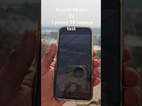 xiaomi 14 civi recording test with i phone 14 test