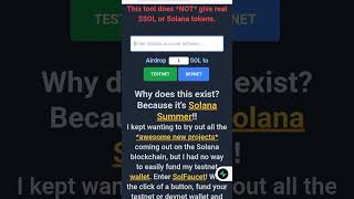 Sol Faucet free Solana faucet #sol #faucet #crypto