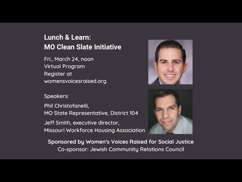 WVR March Lunch & Learn: MO Clean Slate Initiative
