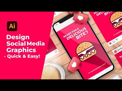 Create Social Media Graphics with Adobe Illustrator in Minutes [ Ultimate Tutorial ]