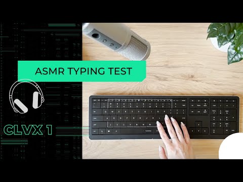 ASMR Typing on a new Gestures Keyboard CLVX 1
