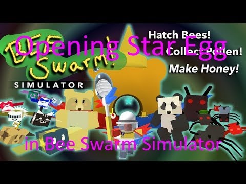 Opening Star Egg in Bee Swarm Simulator
