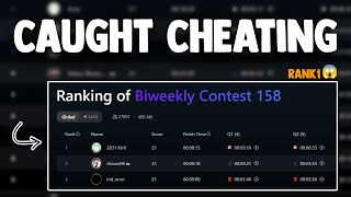 Rank 1 Caught Cheating in live Leetcode contest 🔴😱