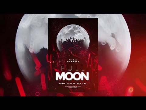 How to create a stunning night party flyer design in Photoshop | Party poster design in 5 minutes