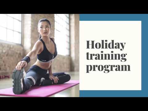 Light holiday exercise training program
