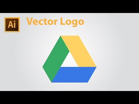 How to Draw Google Drive Logo Using Grid - Adobe Illustrator