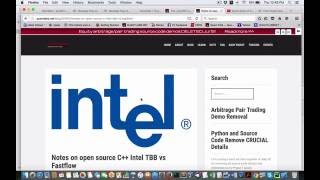 Intro to open source Intel TBB for concurrency in C++ for potential HFT