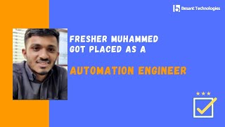 Besant Technologies Electronic City Reviews | Mohammed Got Placed | Python Course Electronic City