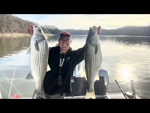 Striper Fishing Lake Cumberland - An early spring limit - March 2023