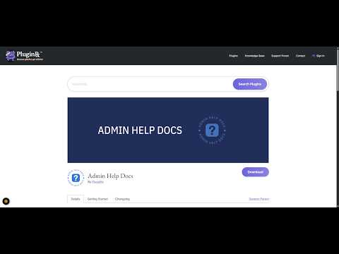 Admin Help Docs 2.0 (WordPress Plugin)