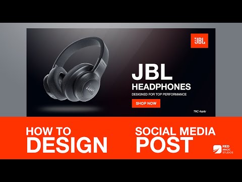 Branding with JBL - How to Design Social Media Post for Facebook & Instagram