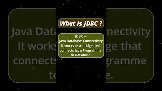 What is JDBC? | Java Database Connectivity Explained in 1 Minute | CS Wali Madam