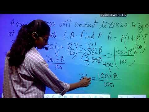 COMPOUND INTEREST || part - 2 || MATH CLASS