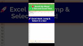 Instantly Jump to ANY Cell in Excel Using the SECRET Name Box Trick! #shots #ytshorts #excel