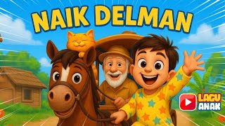 Naik Delman 🚋 Lagu Anak Terpopuler Ceria | Animasi 3D Lucu Banget!