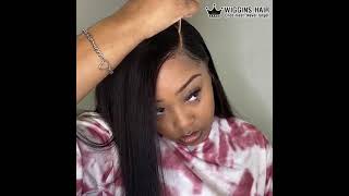 This Invisible HD Lace Wig Is Amazing!  Clean Hairline 13x4 Frontal Wig Ft.Wiggins hair hair