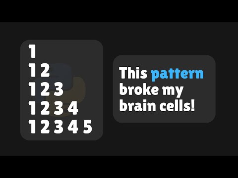 Python: Growing Number Rows Pattern | VS Code