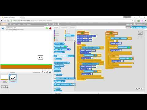 Scratch Lesson 6 (Platformer game making)