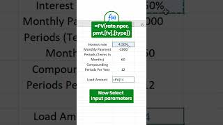 Excel Techniques for Quick Implementation of the PV Function #excel #mexcel  #ExcelProductivity