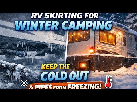 RV Skirting for Winter Camping: Keep the Cold Out & Pipes from Freezing