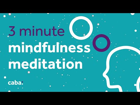 Mindfulness mediation - 3 step breathing space exercise