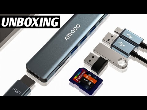 ATTLOOQ 7 IN 1 USB C Hub for iPhone/iPad, MacBook and Other Type C Devices | UNBOXING