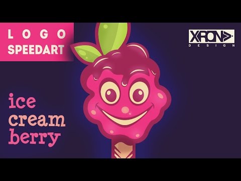 LOGO DESIGN - ICE CREAM BERRY