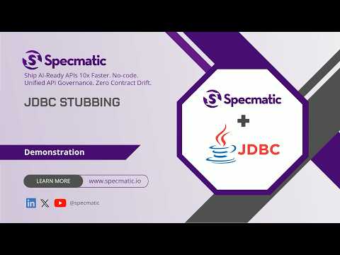 Break the Chains of Database Dependencies: Leveraging Specmatic for JDBC Stubbing