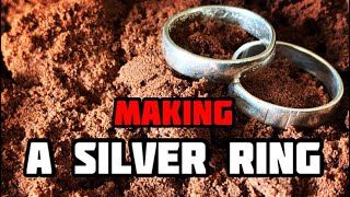 Making a Pure Silver Ring. Sand Casting with Delft Clay.