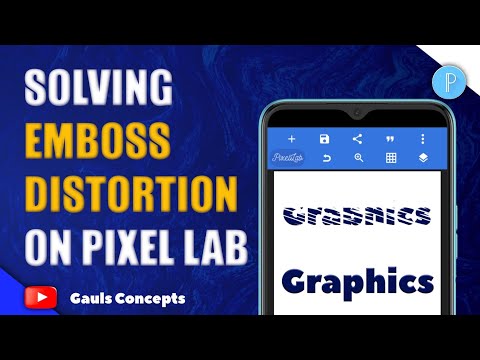 SOLVING EMBOSS DISTORTION on Pixel Lab | Pixel Lab Tutorial