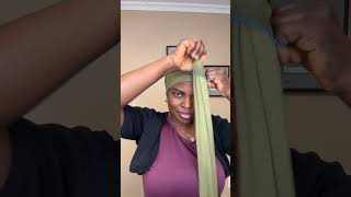Quick and simple head wrap #headwrap #turban #tutorial #scarf #trending #fashion #beautiful #style