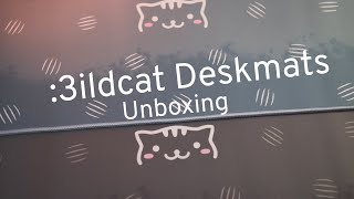 :3ildcat Deskmats | Both Colors | Unboxing | Typing Sounds