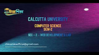 Web Development HTML & CSS  CU Sem 2 Full Course for BSc