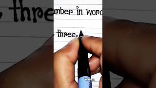 #handwritingpractice #numbersinenglish #numberswriting #englishhandwriting#english#handwritingwarmup