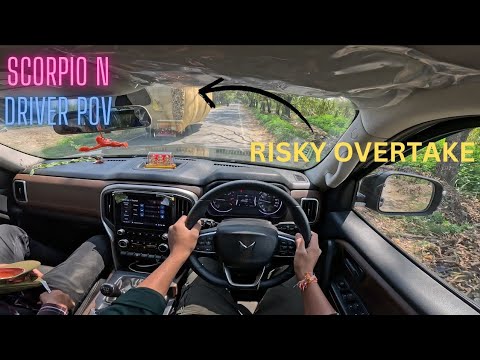 SCORPIO N DRIVER POV!! VILLAGE SINGLE ROAD DRIVING.!!!