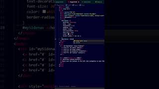 Sidebar nav hover buttons #shorts #sidebar #css