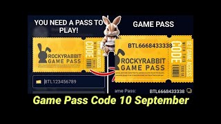 Rocky Rabbit Game Pass Code | The Battle Begins in Rocky Rabbit