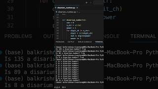 Python program for Disarium Number #python #pythoninhindi #pythonforbeginners #codewithbk