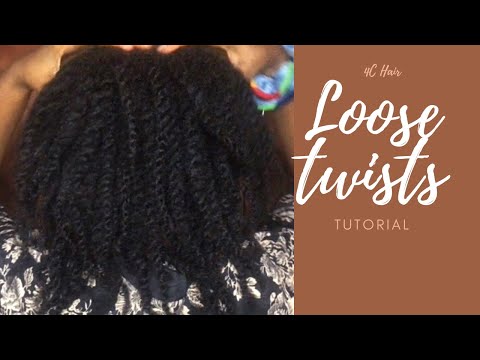 🤫 This is How I Retain Much Length| Loose Twist Tutorial on 4C Hair| Jumbo Twist on Natural Hair