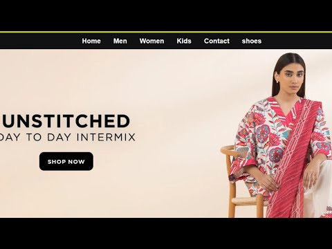 Create Responsive  Ecommerce Website By Using HTML & CSS Only In 1Mint