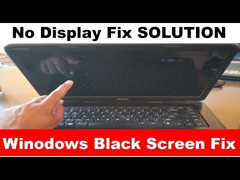 Windows Start Black Screen | No Display laptop Fix