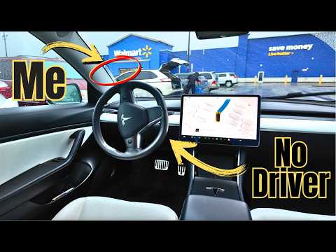 Driverless Tesla Picks Me Up From Walmart???