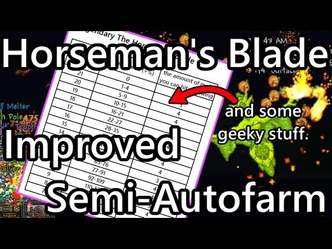 Terraria - Horseman's Blade Semi-Auto Event Farm Part 2 - Swing Speed Test, Improved Farm