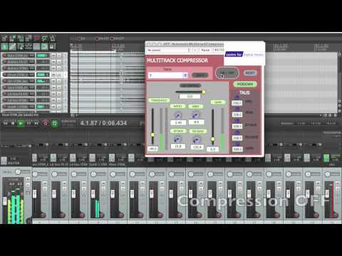 Intelligent Multitrack Dynamic Range Compression