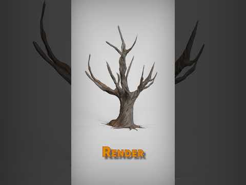 3d modeling tree for 3d print #digitalart #imagefileformat #illustrative #3d #cnc #stl #3dprint